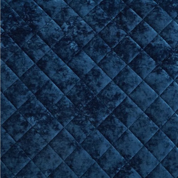 Luxurious Navy Blue oversized king Quilted 3 piece Bedding Set - Picture 4 of 4